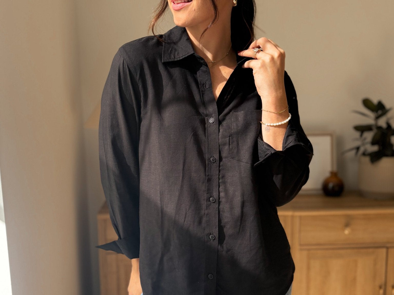 Cortland Long Sleeve Linen Blend Shirt - Love and Lee Apparel