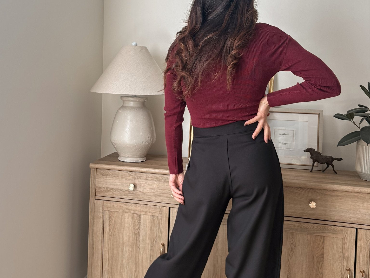 The 'Simmering Spices' High Waist Wide Leg Pants - Love and Lee Apparel