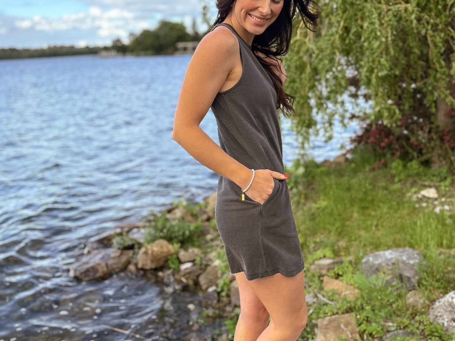 The Lakehouse Pigment Dyed Sleeveless Dress - Love and Lee Apparel
