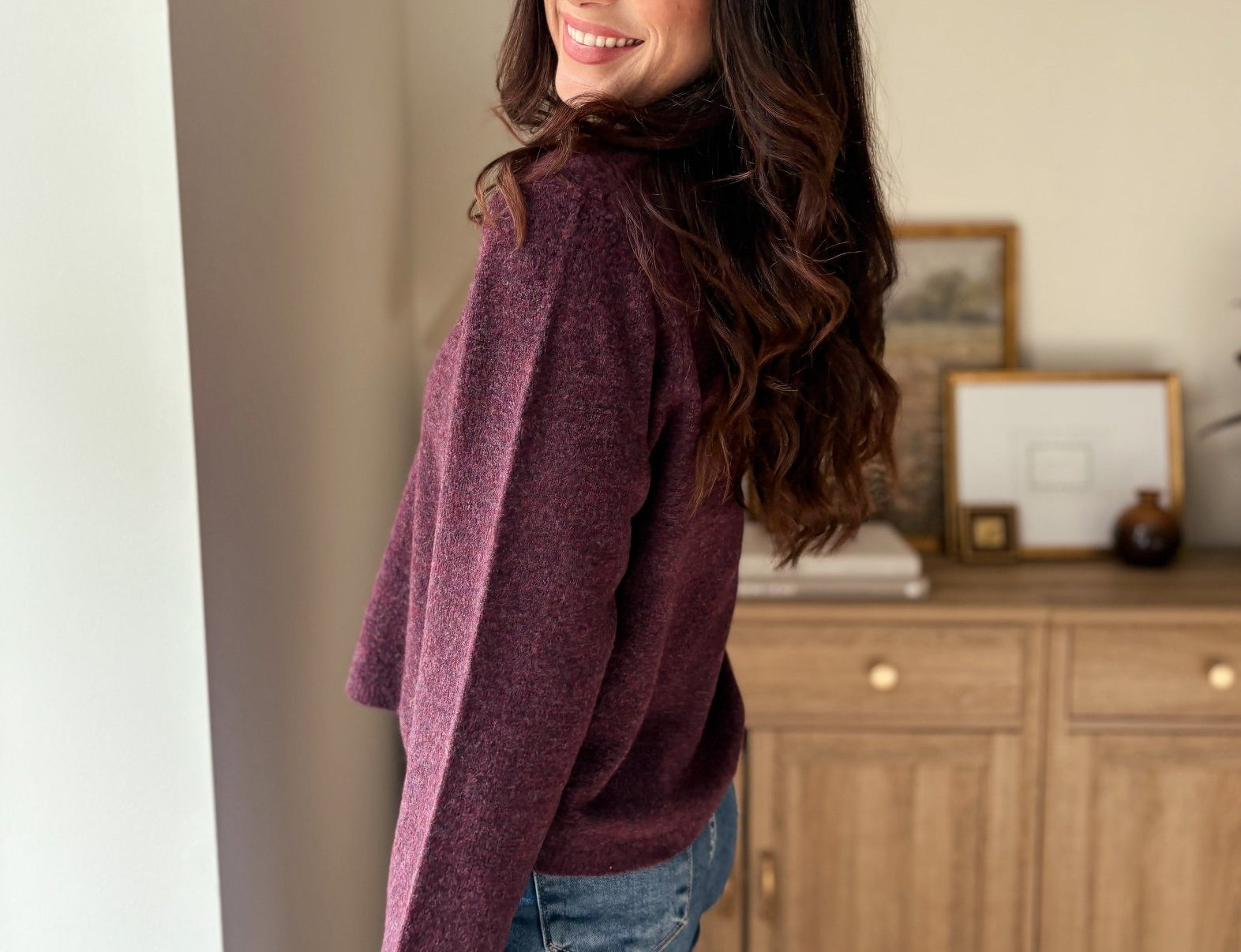 The Maison Merlot Knit Cardigan in Burgundy - Love and Lee Apparel