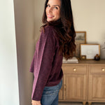 The Maison Merlot Knit Cardigan in Burgundy - Love and Lee Apparel