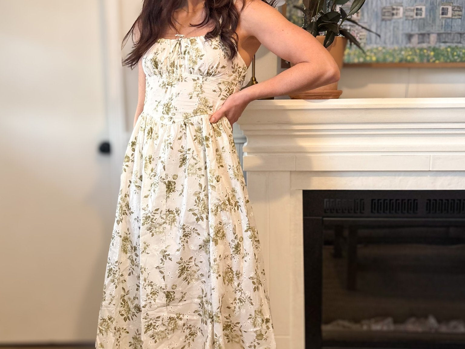 Mia Floral Midi Dress - Love and Lee Apparel