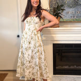 Mia Floral Midi Dress - Love and Lee Apparel
