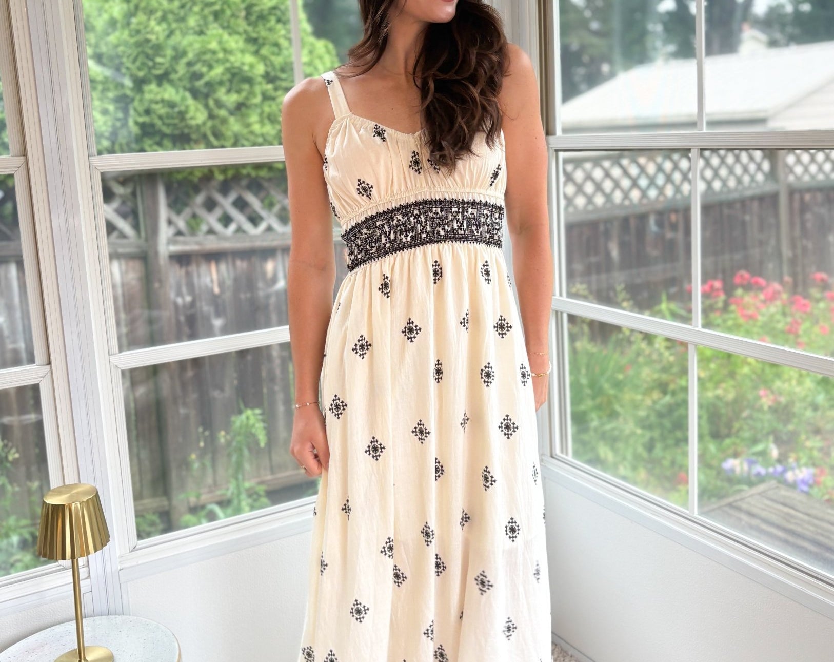 Theia Square Neck Midi Dress - Love and Lee Apparel