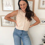 The Dakota Raw Edge Button Down Knit Cardigan Vest Top - Love and Lee Apparel