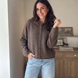 The 'Espresso Hour' Lightweight Button Down Knit Cardigan - Love and Lee Apparel