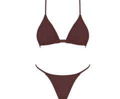 Brown Knit Bikini Bottoms - Love and Lee Apparel