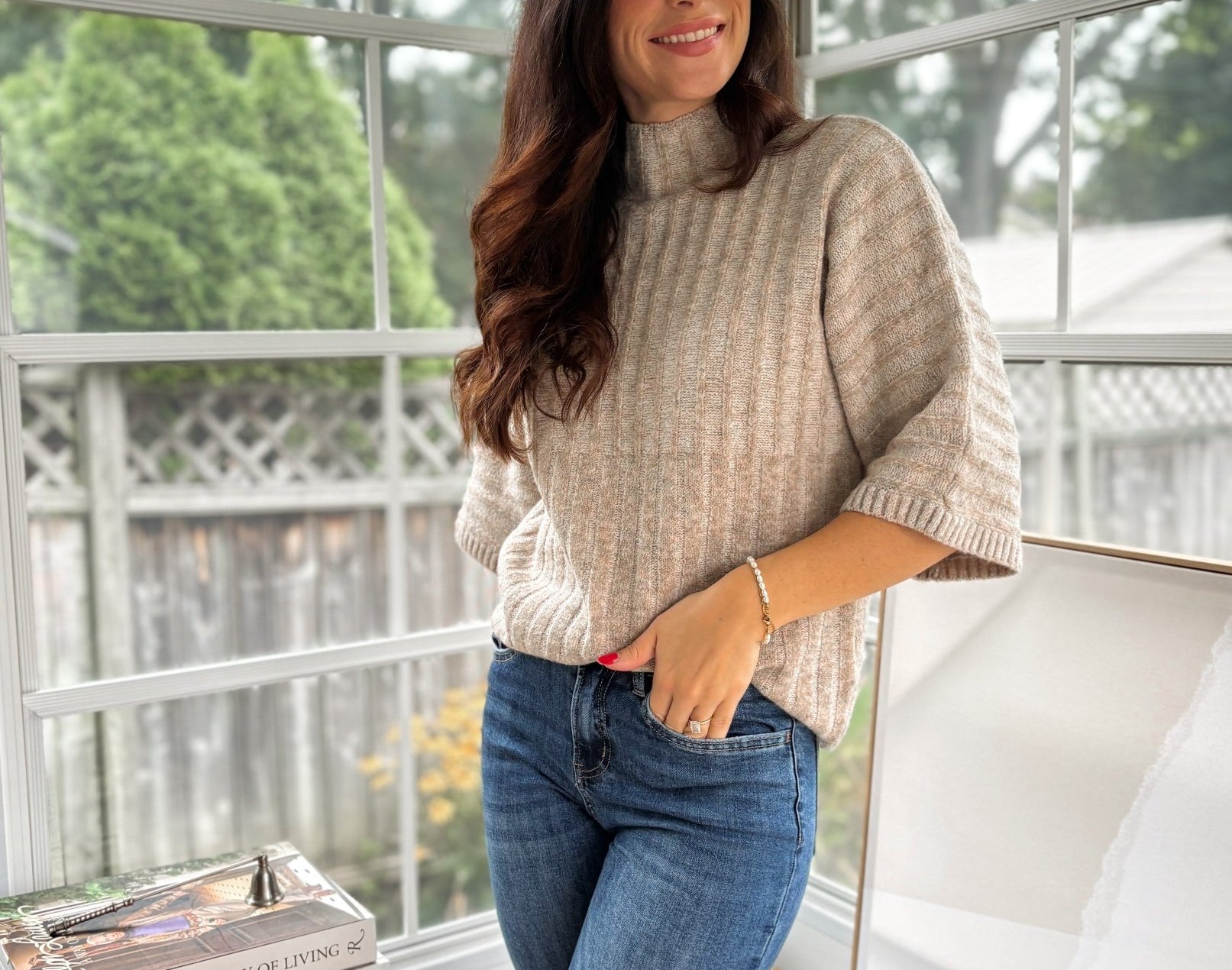 'Ithaca' 1/2 Sleeve Mockneck Shirt - Love and Lee Apparel