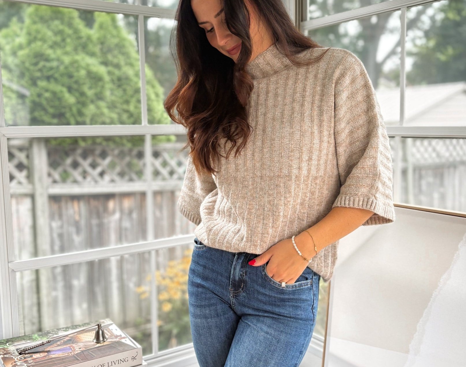 'Ithaca' 1/2 Sleeve Mockneck Shirt - Love and Lee Apparel