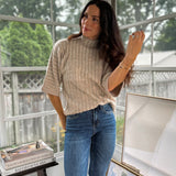 'Ithaca' 1/2 Sleeve Mockneck Shirt - Love and Lee Apparel