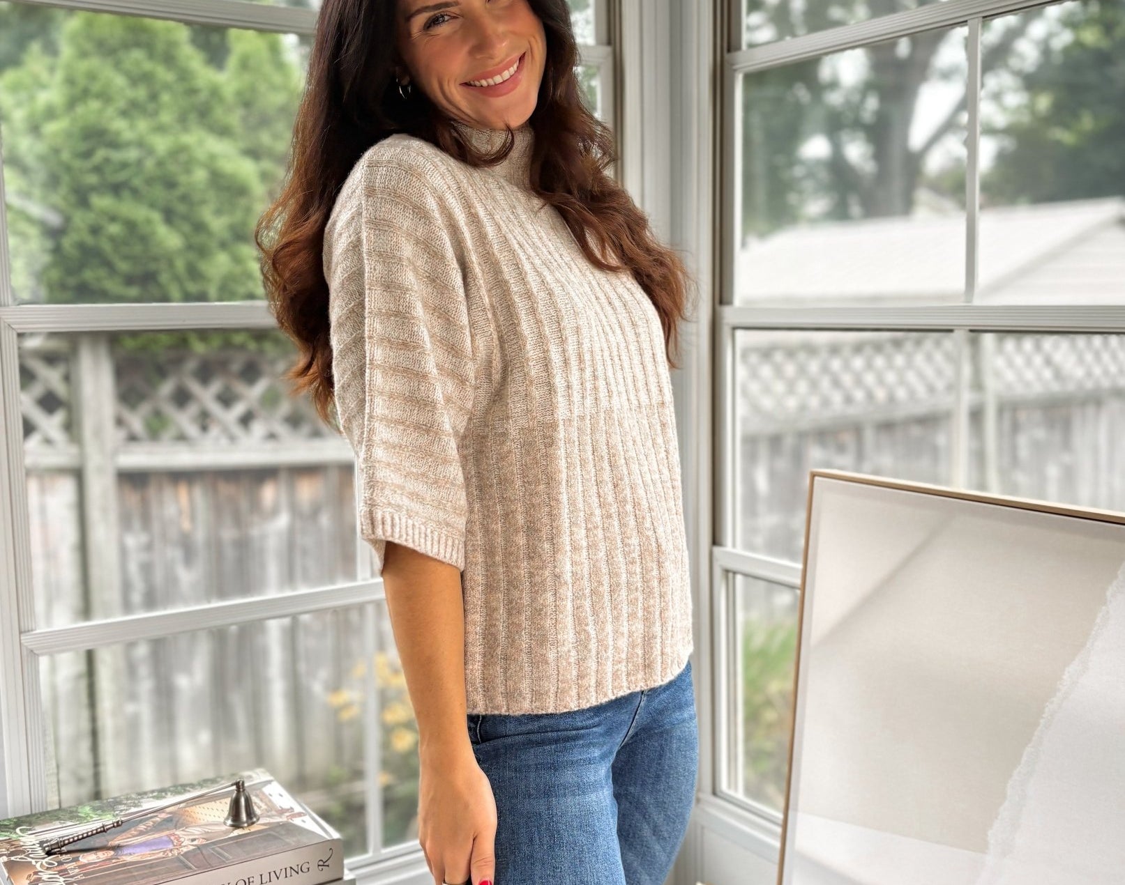 'Ithaca' 1/2 Sleeve Mockneck Shirt - Love and Lee Apparel