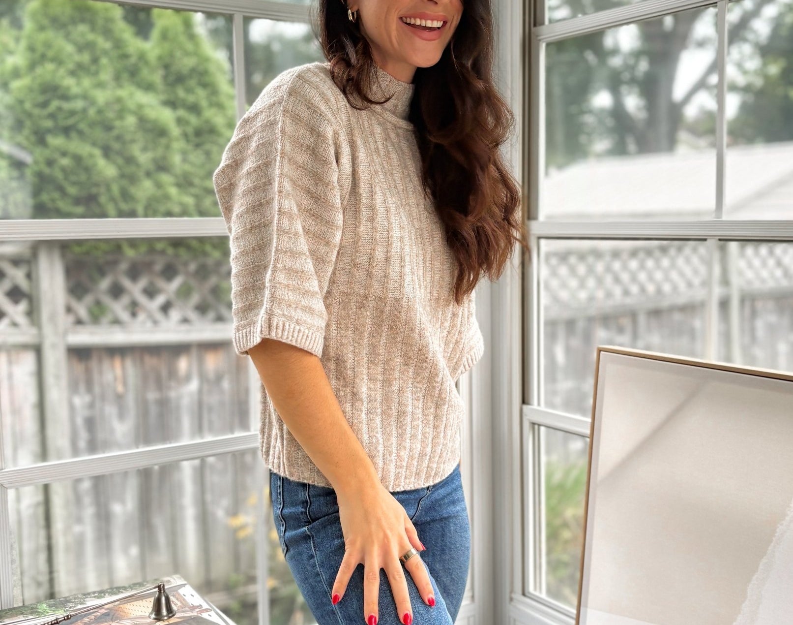 'Ithaca' 1/2 Sleeve Mockneck Shirt - Love and Lee Apparel