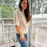 'Ithaca' 1/2 Sleeve Mockneck Shirt - Love and Lee Apparel