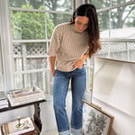 'Ithaca' 1/2 Sleeve Mockneck Shirt - Love and Lee Apparel