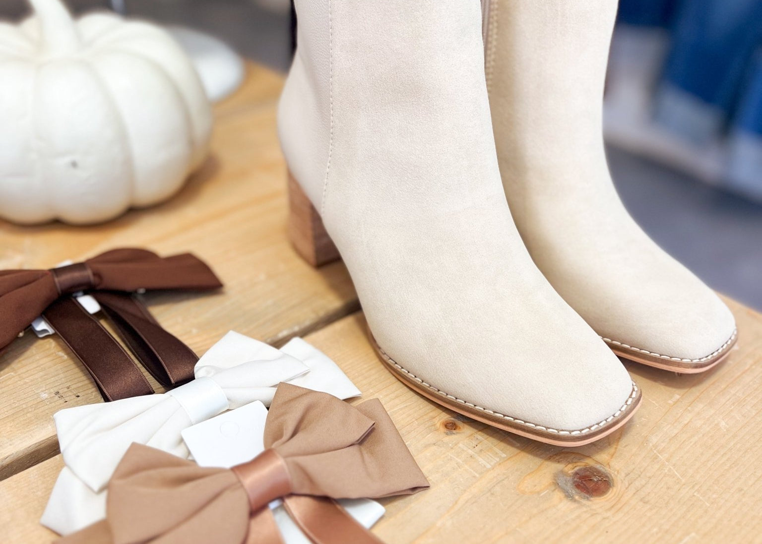 The Jennifer Two - tone Semi - square Toe Ankle Boots - Love and Lee Apparel