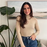 Daniella Turtleneck Ribbed Top - Love and Lee Apparel