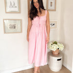 The Aubrey Pink Midi Dress - Love and Lee Apparel
