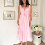 The Aubrey Pink Midi Dress - Love and Lee Apparel
