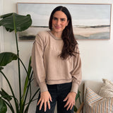 Shawna Long Sleeve Mockneck Soft Melange Sweater - Love and Lee Apparel