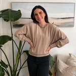 Shawna Long Sleeve Mockneck Soft Melange Sweater - Love and Lee Apparel