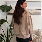 Shawna Long Sleeve Mockneck Soft Melange Sweater - Love and Lee Apparel