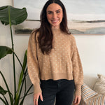 With Heart Drop Shoulder Sweater - Love and Lee Apparel