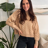 With Heart Drop Shoulder Sweater - Love and Lee Apparel