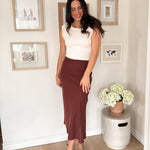 The Winnie Full Mid Length Skirt - Love and Lee Apparel