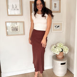 The Winnie Full Mid Length Skirt - Love and Lee Apparel
