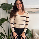 Winona Ribbed Roundneck Top - Love and Lee Apparel