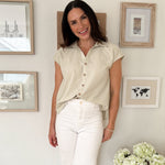 The Nova Short Sleeve Blouse - Love and Lee Apparel