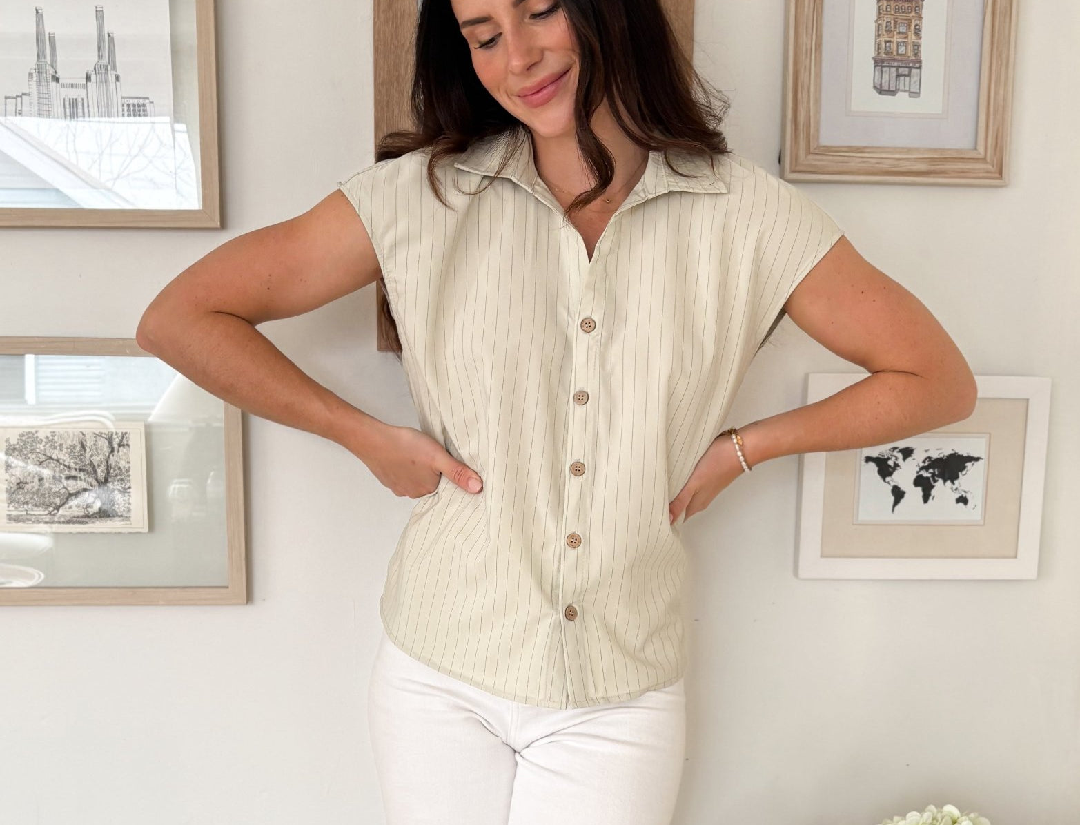 The Nova Short Sleeve Blouse - Love and Lee Apparel