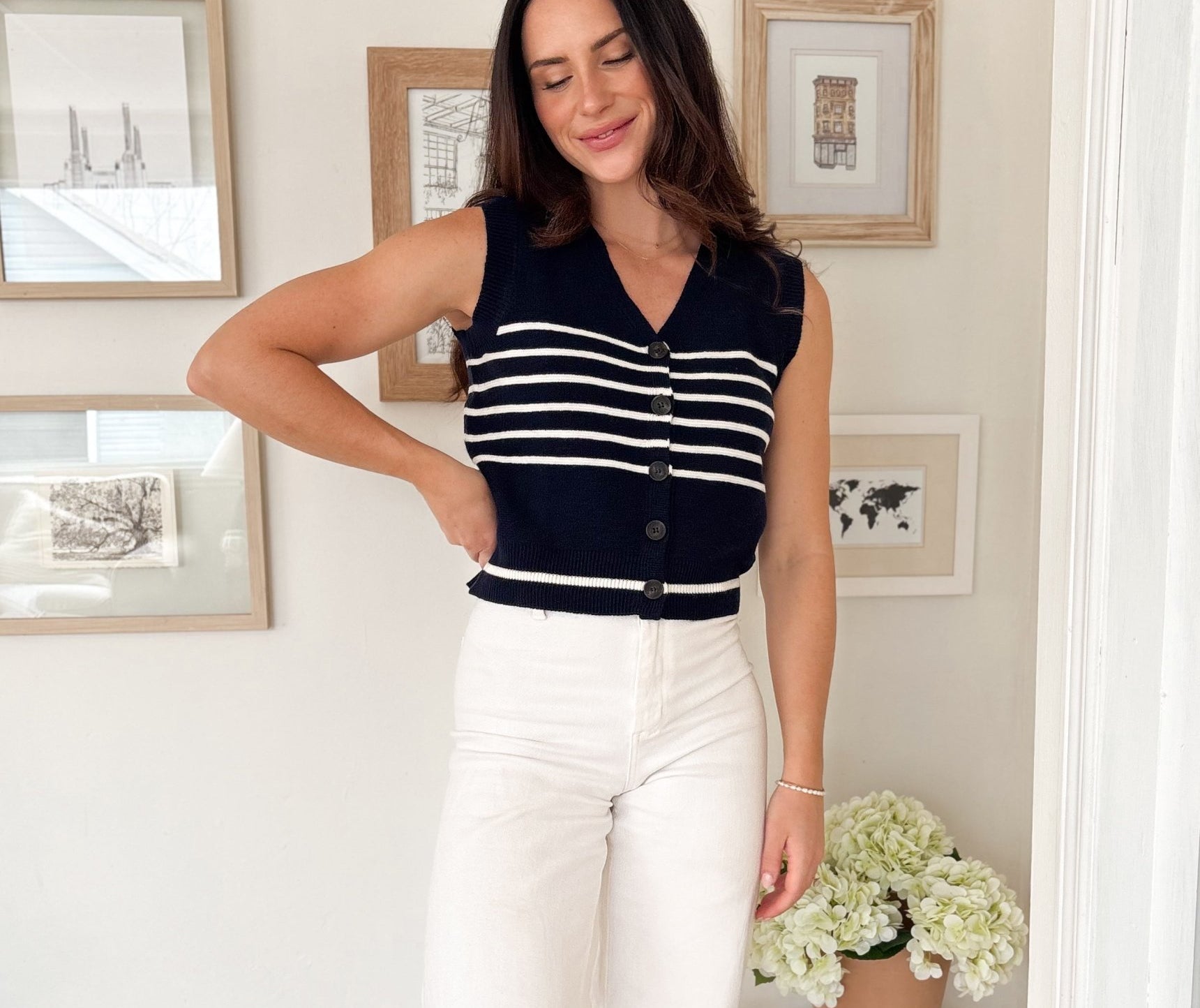 The Nellie Button Up Vest - Love and Lee Apparel