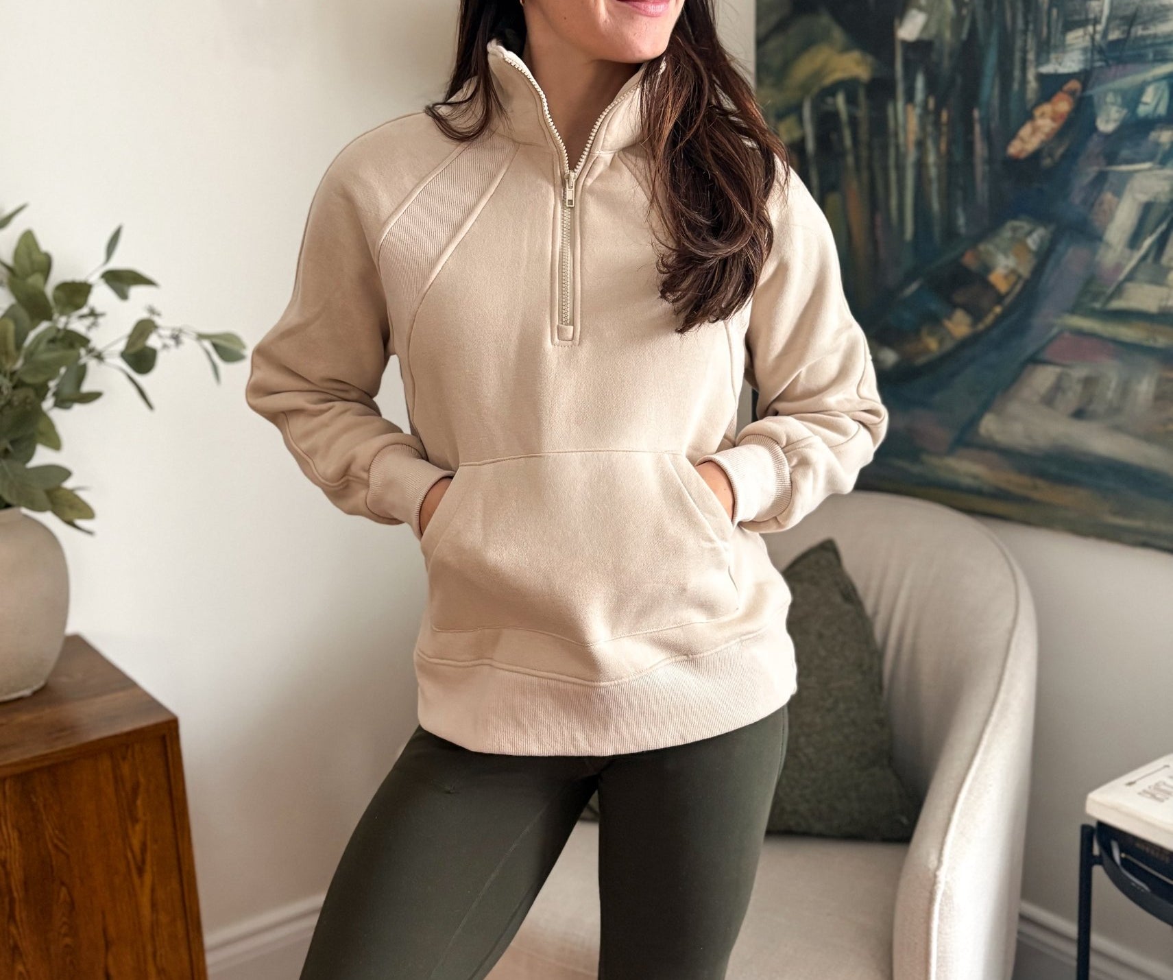 Zoey 1/4 Zip Fleece Sweater - Love and Lee Apparel