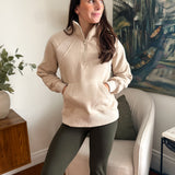 Zoey 1/4 Zip Fleece Sweater - Love and Lee Apparel