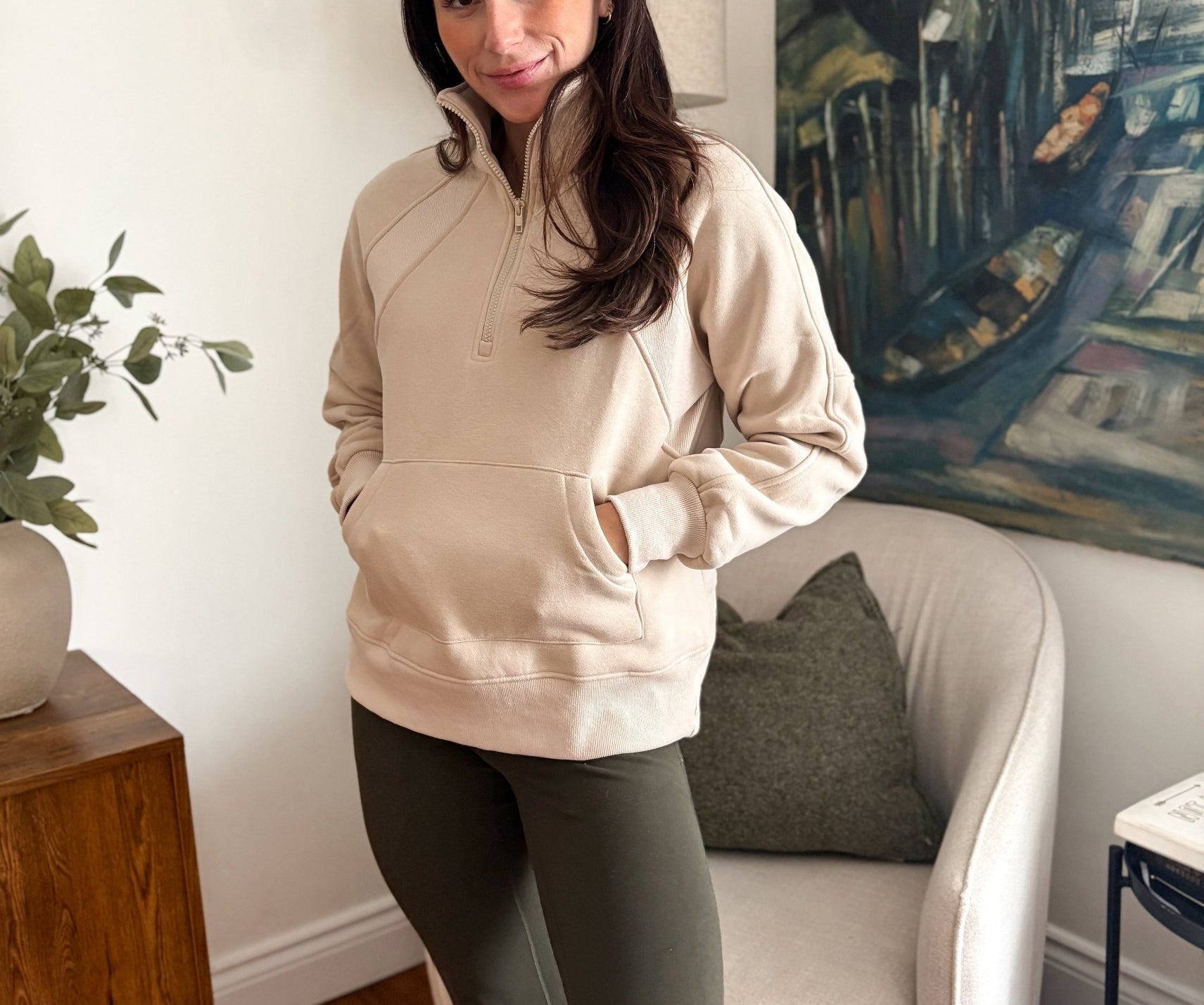 Zoey 1/4 Zip Fleece Sweater - Love and Lee Apparel