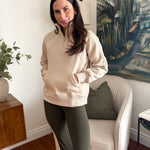 Zoey 1/4 Zip Fleece Sweater - Love and Lee Apparel