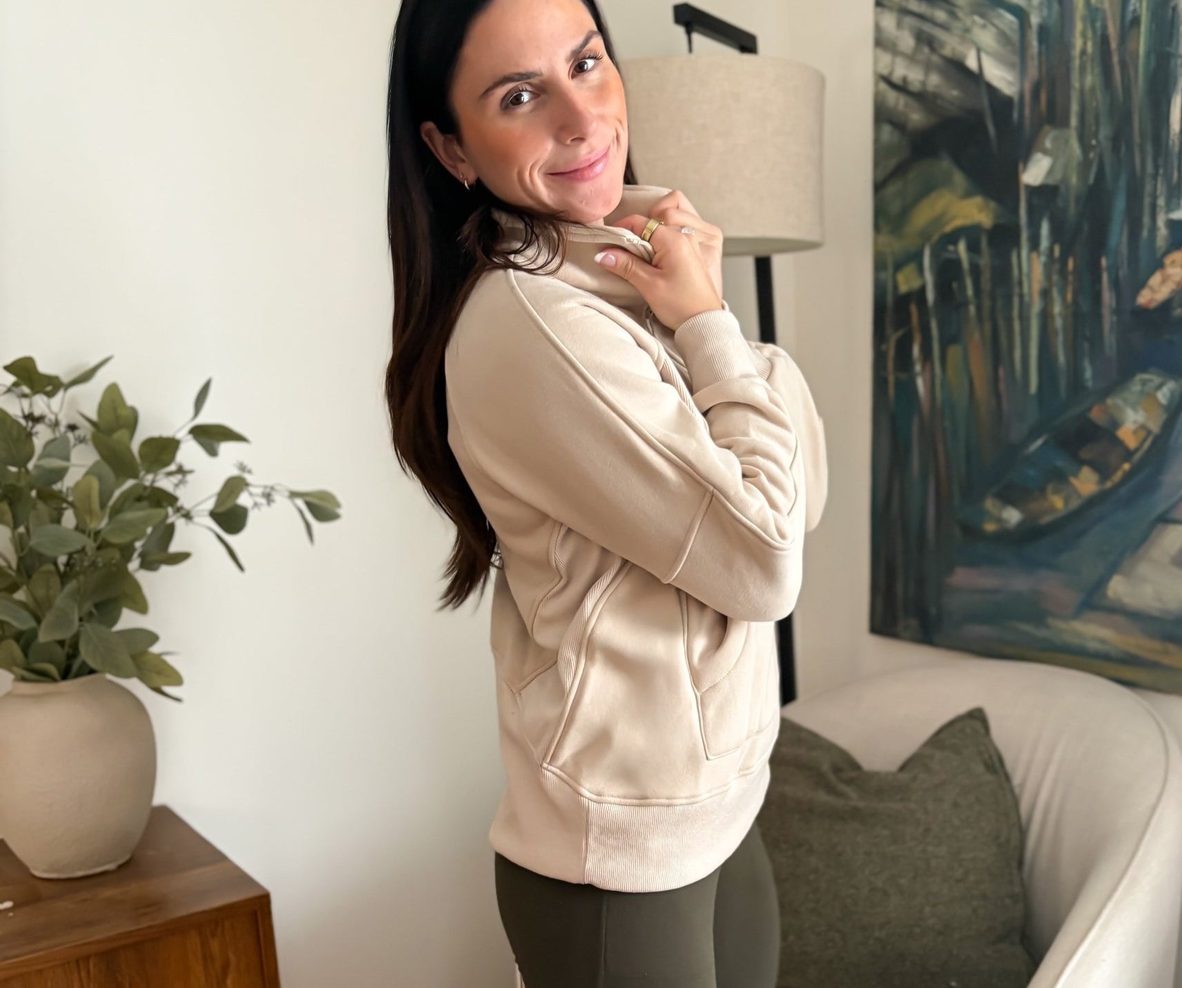 Zoey 1/4 Zip Fleece Sweater - Love and Lee Apparel