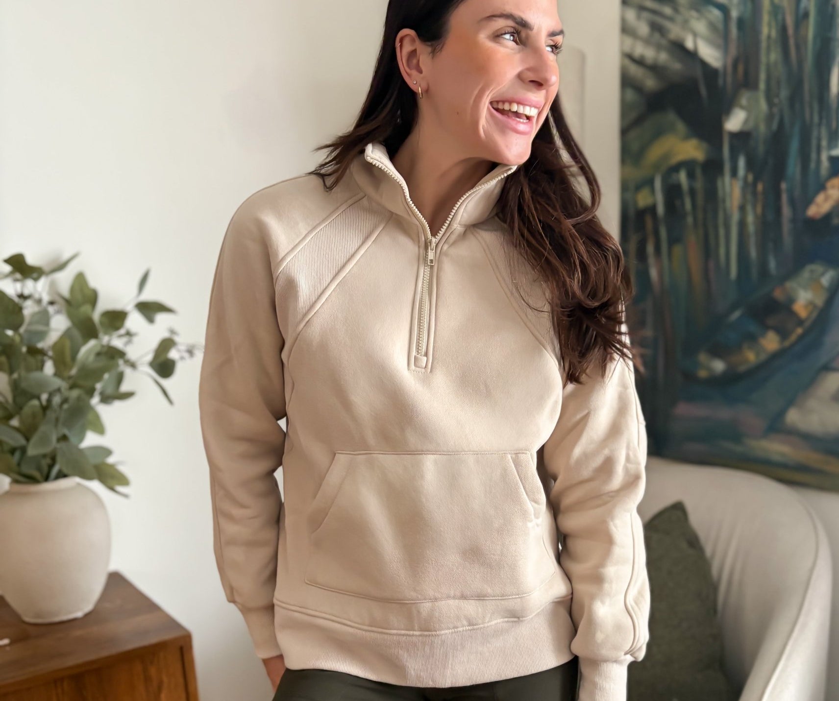Zoey 1/4 Zip Fleece Sweater - Love and Lee Apparel