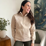 Zoey 1/4 Zip Fleece Sweater - Love and Lee Apparel