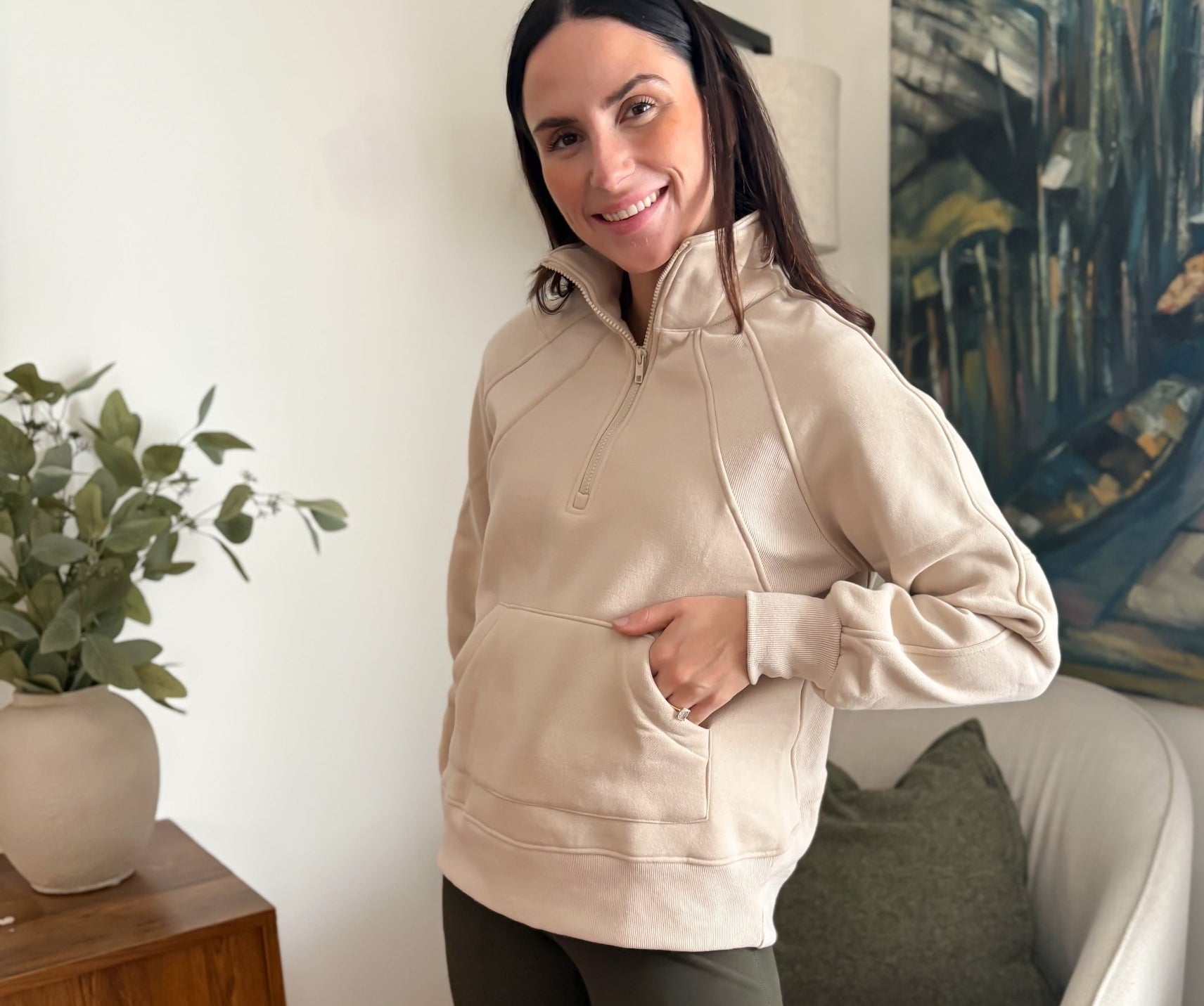 Zoey 1/4 Zip Fleece Sweater - Love and Lee Apparel
