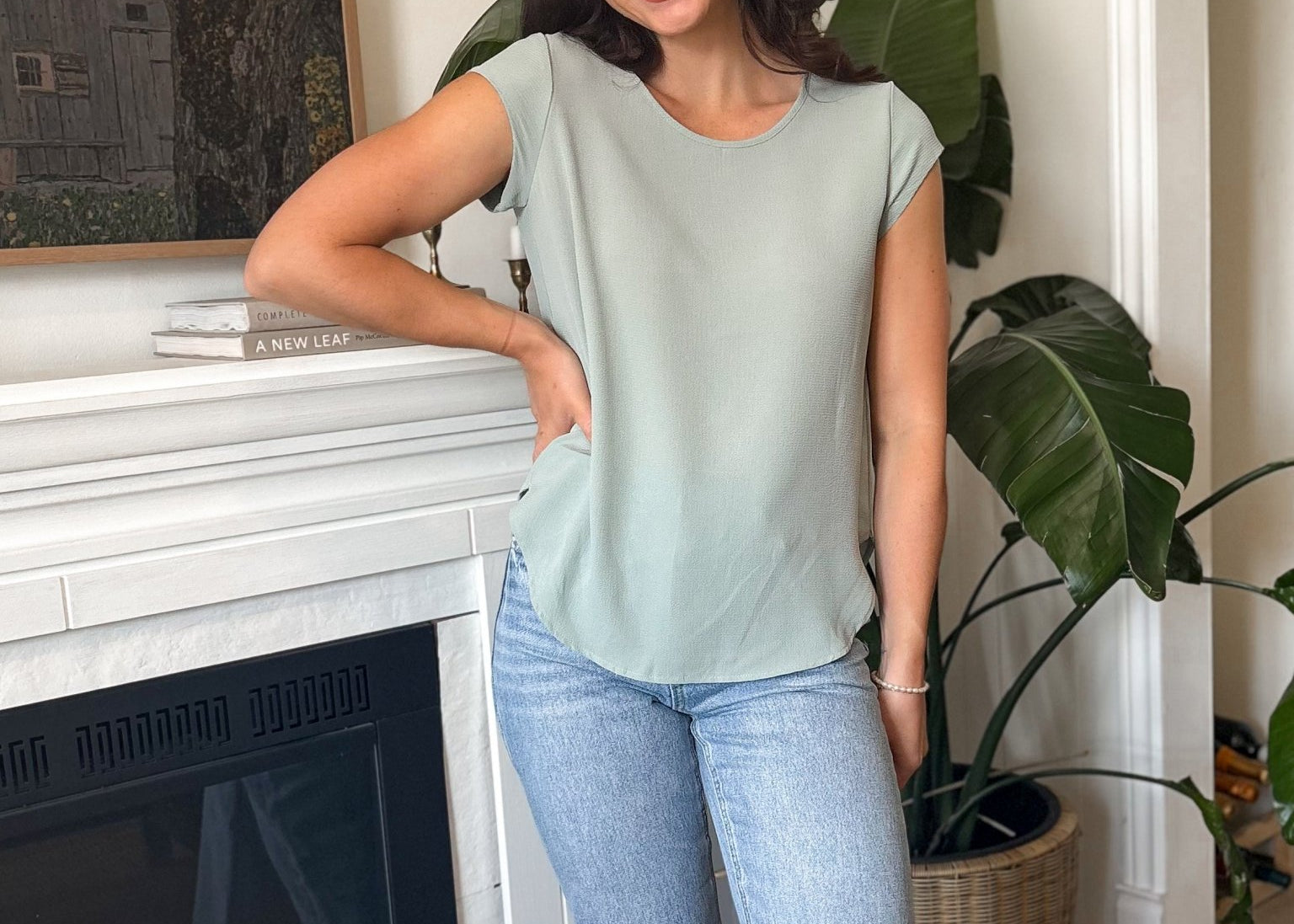 Hawlly Short Sleeve Blouse - Love and Lee Apparel