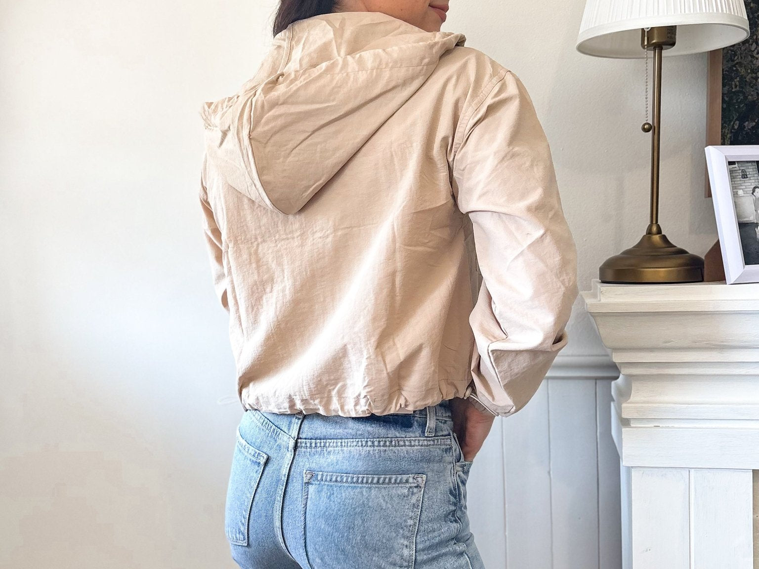 The Harper Beige Windbreaker Jacket - Love and Lee Apparel
