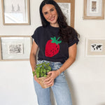 Strawberry Picking Knit T-Shirt - Love and Lee Apparel