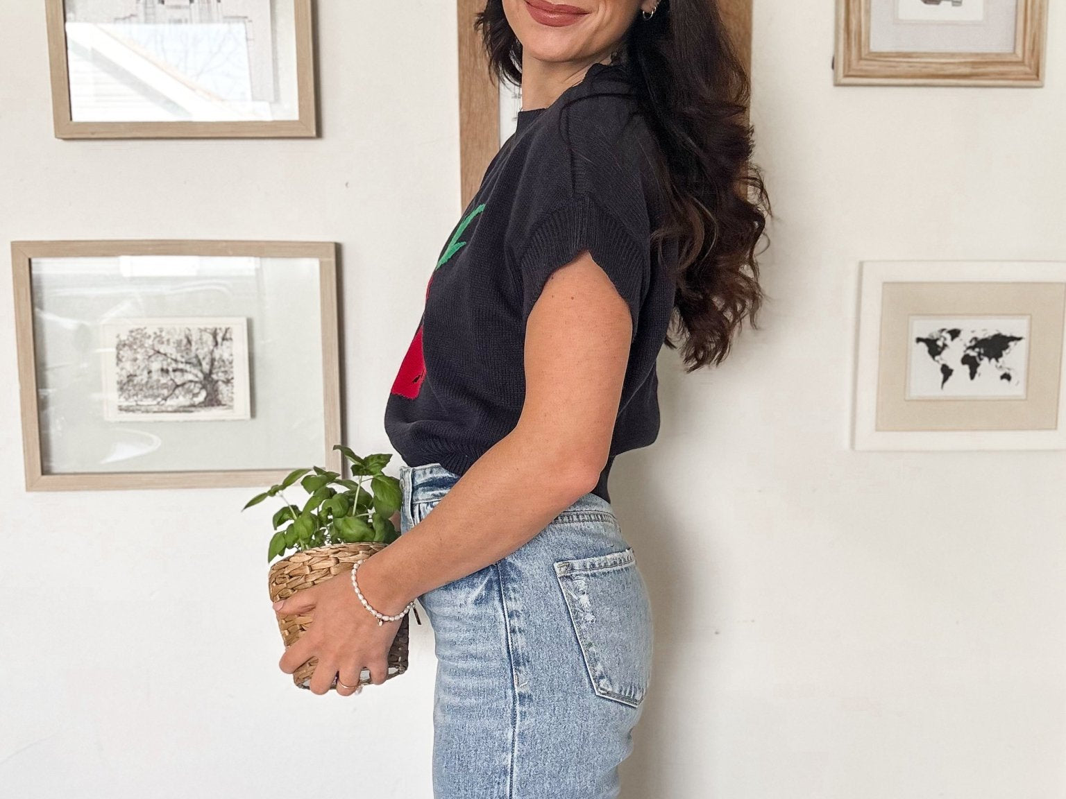 Strawberry Picking Knit T-Shirt - Love and Lee Apparel