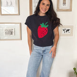 Strawberry Picking Knit T-Shirt - Love and Lee Apparel