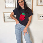 Strawberry Picking Knit T-Shirt - Love and Lee Apparel
