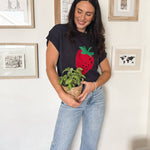 Strawberry Picking Knit T-Shirt - Love and Lee Apparel