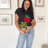 Strawberry Picking Knit T-Shirt - Love and Lee Apparel