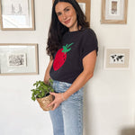 Strawberry Picking Knit T-Shirt - Love and Lee Apparel
